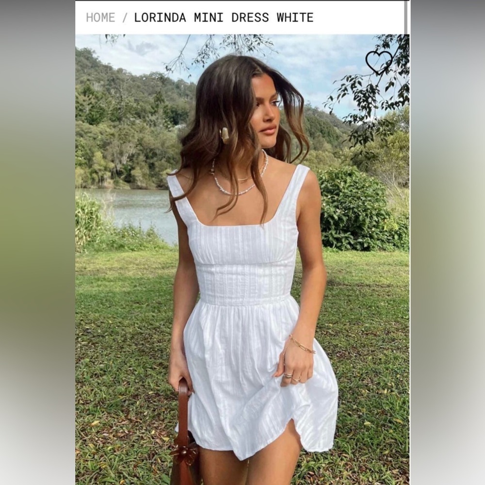 Princess Polly Lorinda White Mini Dress
